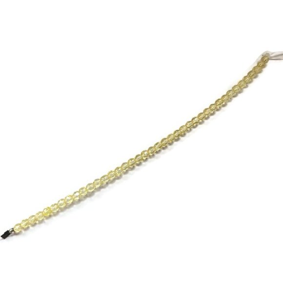 As Low as $2 Pale Yellow Transparent Faceted Czech Round Beads 4mm (40) - Picture 2 of 3